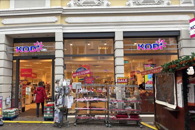 Der Discounter Kodi betreibt eine Filiale in der Fußgängerzone von Unna.