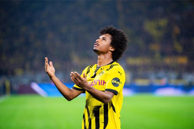 Karim Adeyemi beim Torjubel