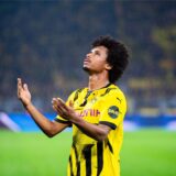 Karim Adeyemi beim Torjubel
