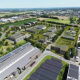 Ein Entwurf zeigt, wie eine Straße von der Rausinger Straße durch den Eco Port Süd führen soll, um dann in einen Kreisverkehr an der Wiederholtstraße zu münden.