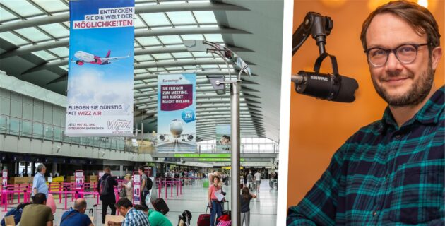 Reisende am Flughafen Dortmund. Das Unternehmen mit hoher öffentlicher finanzieller Beteiligung musste zuletzt mehrere Rückschläge verkraften, weil sich Fluglinien zurückziehen. In Unterm U sprechen wir über die Auswirkungen.