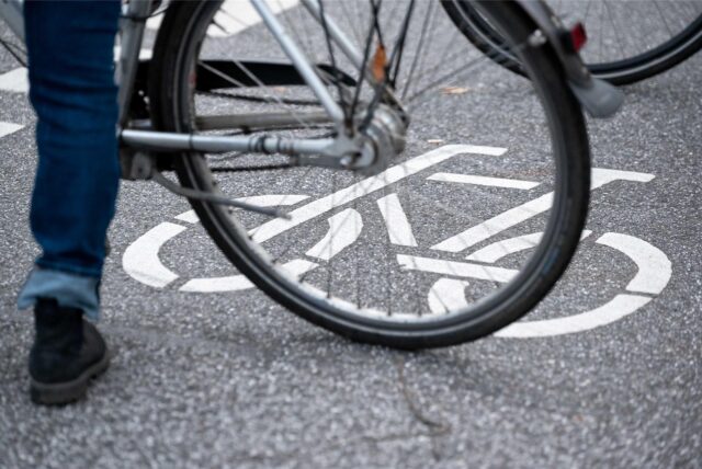 Hinterrad vom Fahrrad.