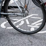 Hinterrad vom Fahrrad.