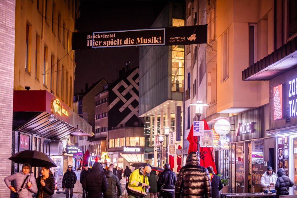 Im Brückviertel spielt nach Angaben der Stadt die Musik. Im Brückviertel spielt nach Angaben der Stadt die Musik.