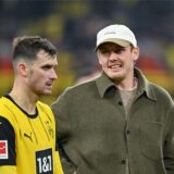 Julian Brandt im Gespräch mit Pascal Groß.