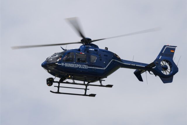 Ein Hubschrauber der Bundespolizei.