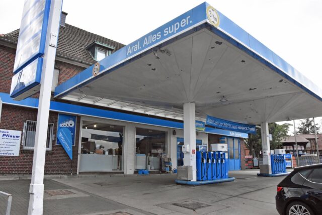 Die Aral-Tankstelle an der Werner Straße in Herbern