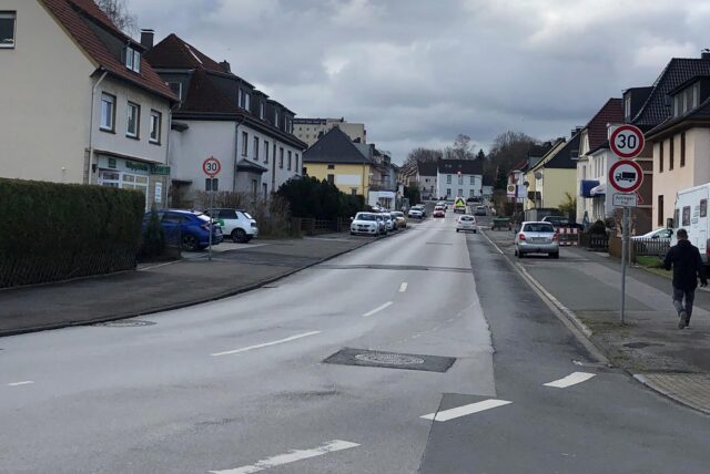 Die Kornstraße in Unna