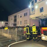 In einem Wohnhaus am Rande des Gewerbegebiets kam es zu einem Brand.