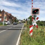 Der Bahnübergang am Afferder Weg in Unna