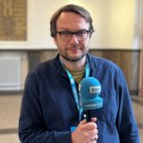 Ruhr-Nachrichten-Reporter Felix Guth im Landgericht Dortmund.