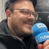 Mathias Gaumann interviewt Denis Schäfer (nicht im Bild)