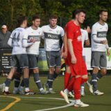 Spieler des Werner SC jubeln.