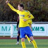 Daniel Krüger vom SV Herbern jubelt.