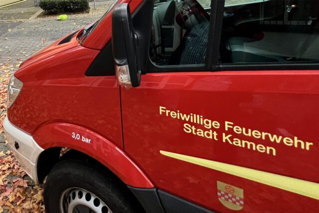 Ein Einsatzfahrzeug der Freiwilligen Feuerwehr Kamen.