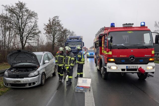 Die Auffahrt zur A1 in Werne ist aktuell gesperrt.