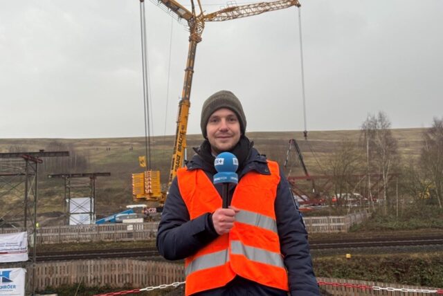 Der „Zukunftsgarten“ wird Dortmunds Ausstellungsfläche für die Internationale Gartenschau (IGA) im Ruhrgebiet. Die Fläche, auf der Bauarbeiten arbeiten, ist abgebildet.