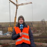Der „Zukunftsgarten“ wird Dortmunds Ausstellungsfläche für die Internationale Gartenschau (IGA) im Ruhrgebiet. Die Fläche, auf der Bauarbeiten arbeiten, ist abgebildet.