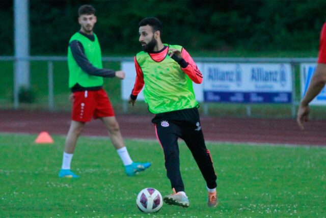 Ibrahim Saadouni beim Training.