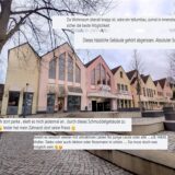 Das City-Center in Schwerte in einer Collage mit Facebook-Kommentaren.