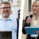 Bildermontage eines Fotos von Ulrich Lehmann und der Kreisvorsitzenden Friederike Hagelstein.