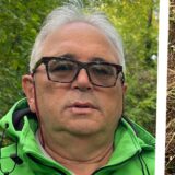 Montage: Links ein Porträt von Wolfgang Bieker, Rechts der abgesperrte Weg zum Schulhof der Freiherr-vom-Stein-Realschule.