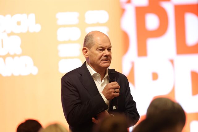 Olaf Scholz war für eine SPD-Veranstaltung in Lünen im Hansesaal.