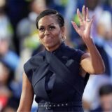 Die ehemalige First Lady Michelle Obama spricht während der Democratic National Convention.