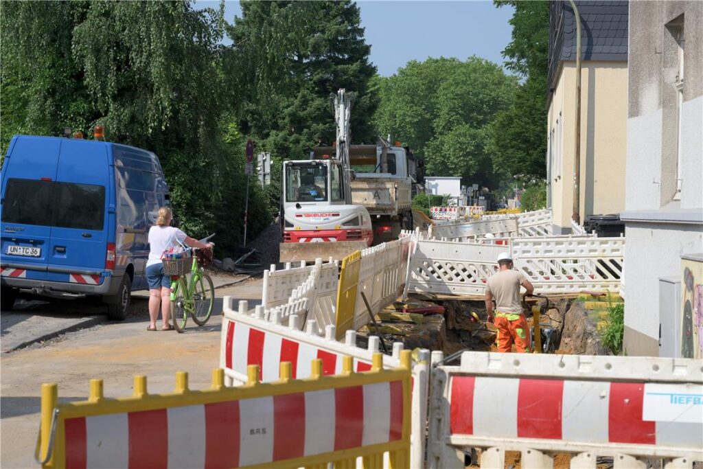 Bauarbeiten und Sperrungen an der Kirchhofstraße in Lünen