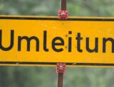 Ein Umleitungsschild