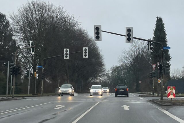 In Unna sind am 16.1. die Ampeln der B1-Kreuzung an der Hertingerstraße ausgefallen.