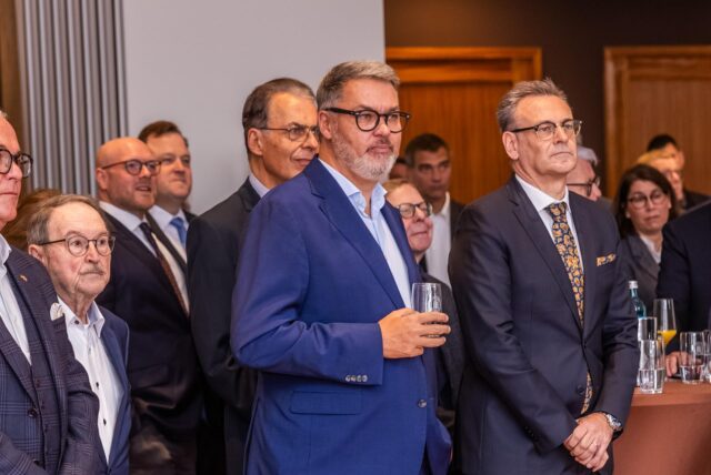 Oberbürgermeister von Dortmund, Thomas Westphal, bei der Verleihung des Cityrings.