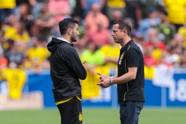 Lars Ricken im Gespräch mit Nuri Sahin.