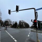Die Ampelkreuzung Hertingerstraße/Bundesstraße 1