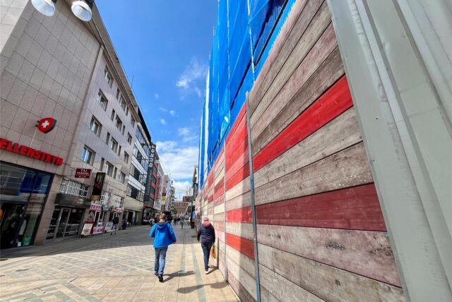 Das ehemalige Conrad-Haus am oberen Westenhellweg wird derzeit umgebaut.