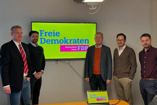 Der Vorstand der FDP in Lünen