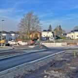 Baustelle an der Hertingerstraße in Unna im Januar 2025