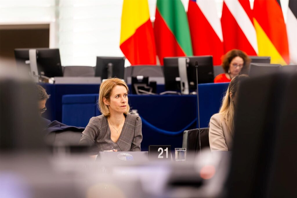 Mahnt zu Vorbereitungen für einen möglichen Krieg: EU-Chefdiplomatin Kaja Kallas. (Archivbild)