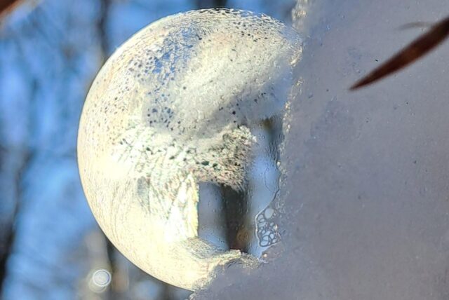 Winterlandschaft mit Frost und Raureif in Kamen und Bergkamen