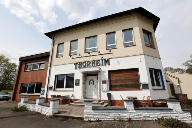Das Thorheim an der Ecke von Landwehrstraße und Hansastraße.