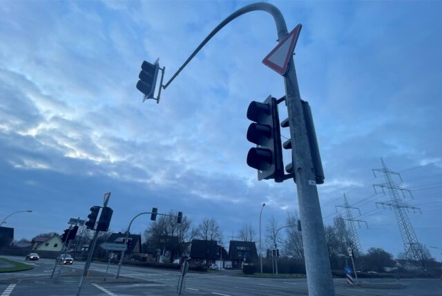 Ampel an einer Kreuzung