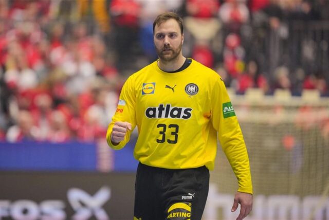 Deutschlands Torhüter Andreas Wolff vor dem Spiel.