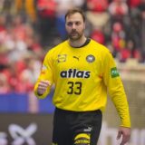 Deutschlands Torhüter Andreas Wolff vor dem Spiel.