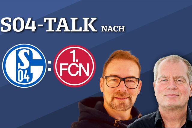 Sprechen nach der Partie gegen Nürnberg über das Spiel: Schalke-Reporter René Preuß und Schalke-Experte Norbert Neubaum.