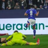 25.01.2025, Fussball, Saison 2024/2025, 2. Bundesliga, 19. Spieltag, FC Schalke 04 – 1. FC Nürnberg, Moussa Sylla (FC Schalke 04) jubelt nach seinem Tor zum 2 zu 0.