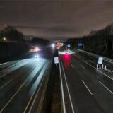Die A1 im Autobahnkreuz Dortmund/Unna.