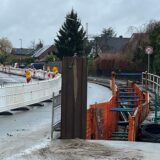 Das Neubaugebiet Oberaden zentral an der Jahnstraße. Leitungen für Fernwärme wurden hier montiert. Diese Baumaßnahme sorgte für eine Vollsperrung der Jahnstraße.