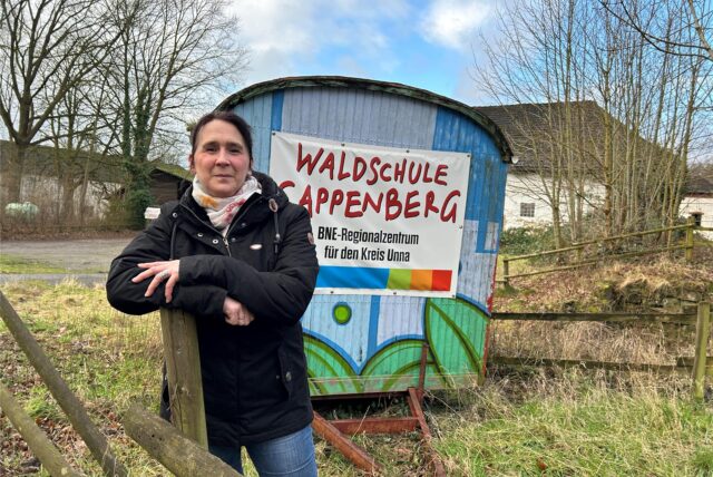 Jessica Nuth ist die neue Leiterin der Waldschule Cappenberg. Sie wechselt von der Stelle der Verwaltungskraft auf die Chefinposition.
