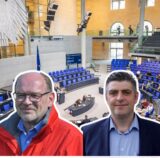 Michael Thews/Rainer Schmeltzer/Christoph Tölle/Karl Schürmann Vor dem Bundestag