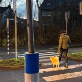 Die Bildmontage zeigt den Zebrastreifen an der Kleistraße in Unna-Massen und die Grünen-Fraktionsvorsitzende Claudia Keuchel